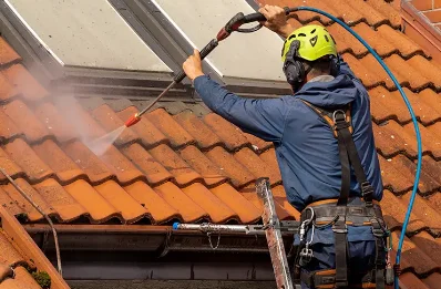 Démoussage et hydrofuge de toiture à Hérissart